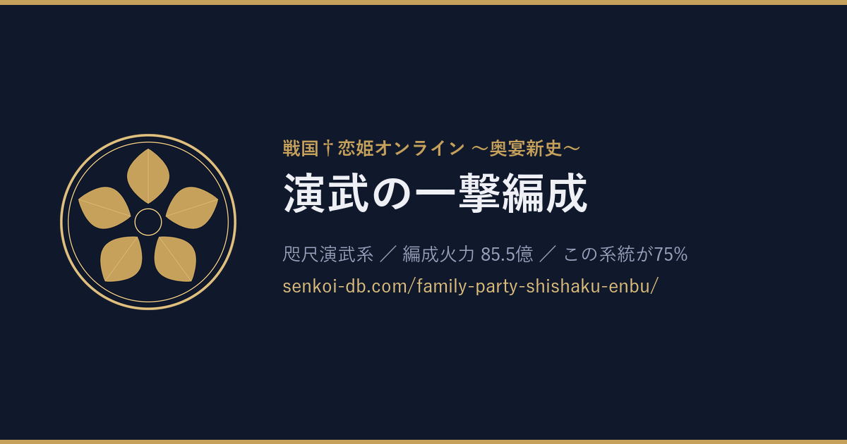 演武の一撃編成 OGP画像